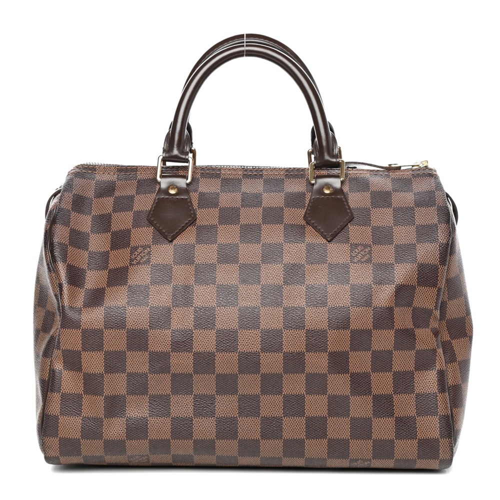 Louis Vuitton Damier Ebene Checkered Speedy Bag 30